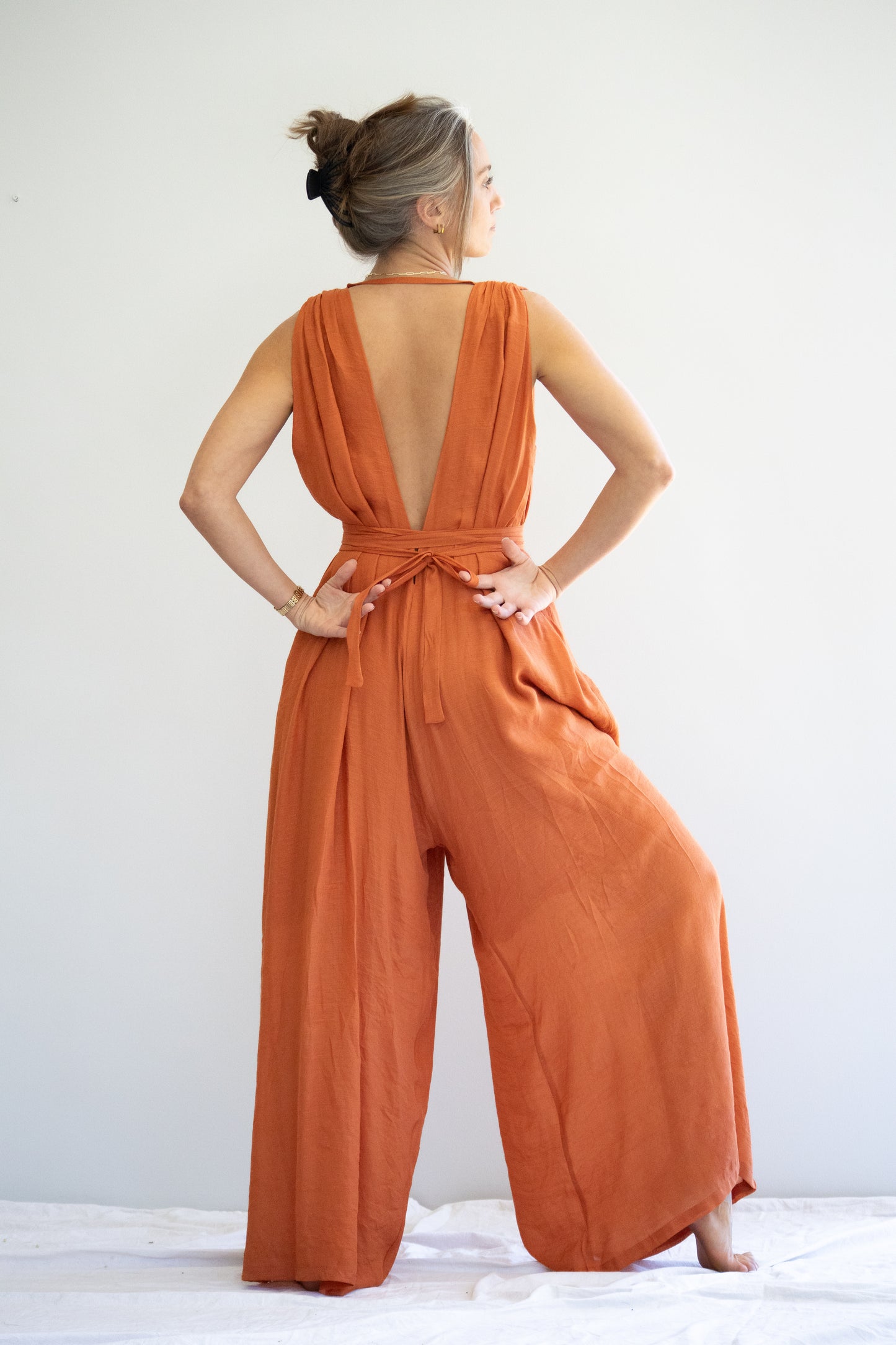 Aurelia Jumpsuit | Terracotta