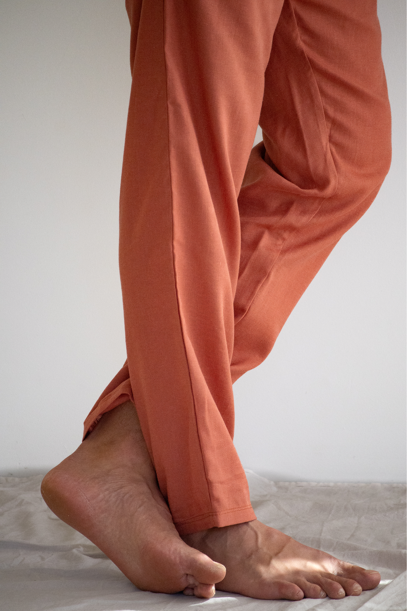 Nomad Linen Trousers | Flame