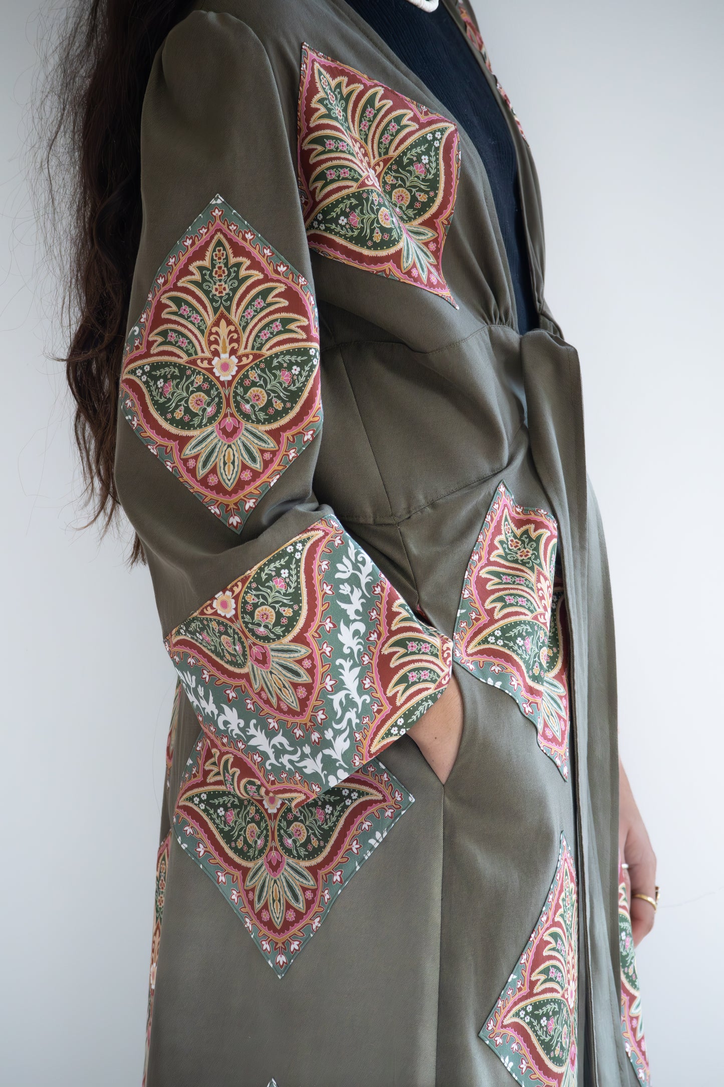 Desert Spice Winter Kimono | Olive