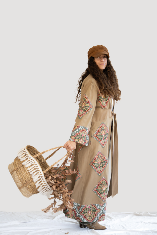 Desert Spice Winter Kimono | Camel