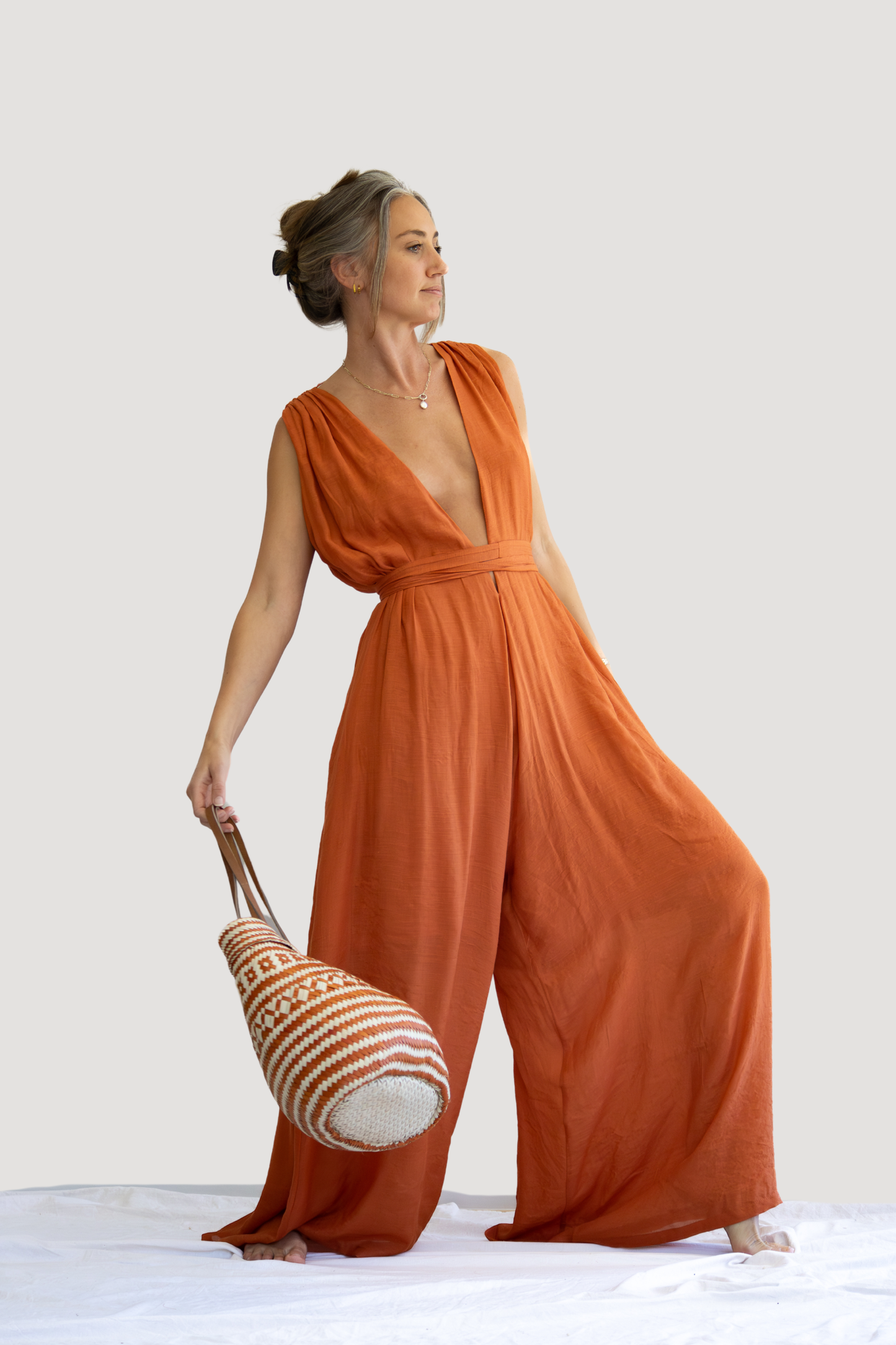 Aurelia Jumpsuit | Terracotta