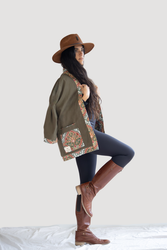 Marrakesh Reversible Jacket | Desert Spice | Olive