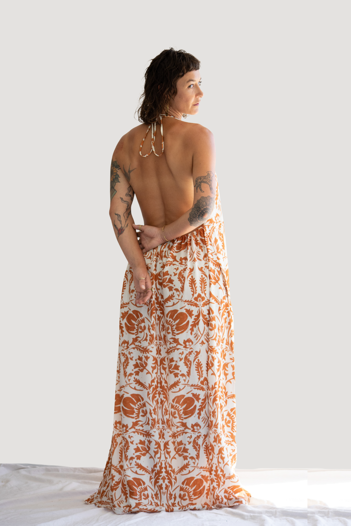 Sienna Drawstring Dress | Marula Glow