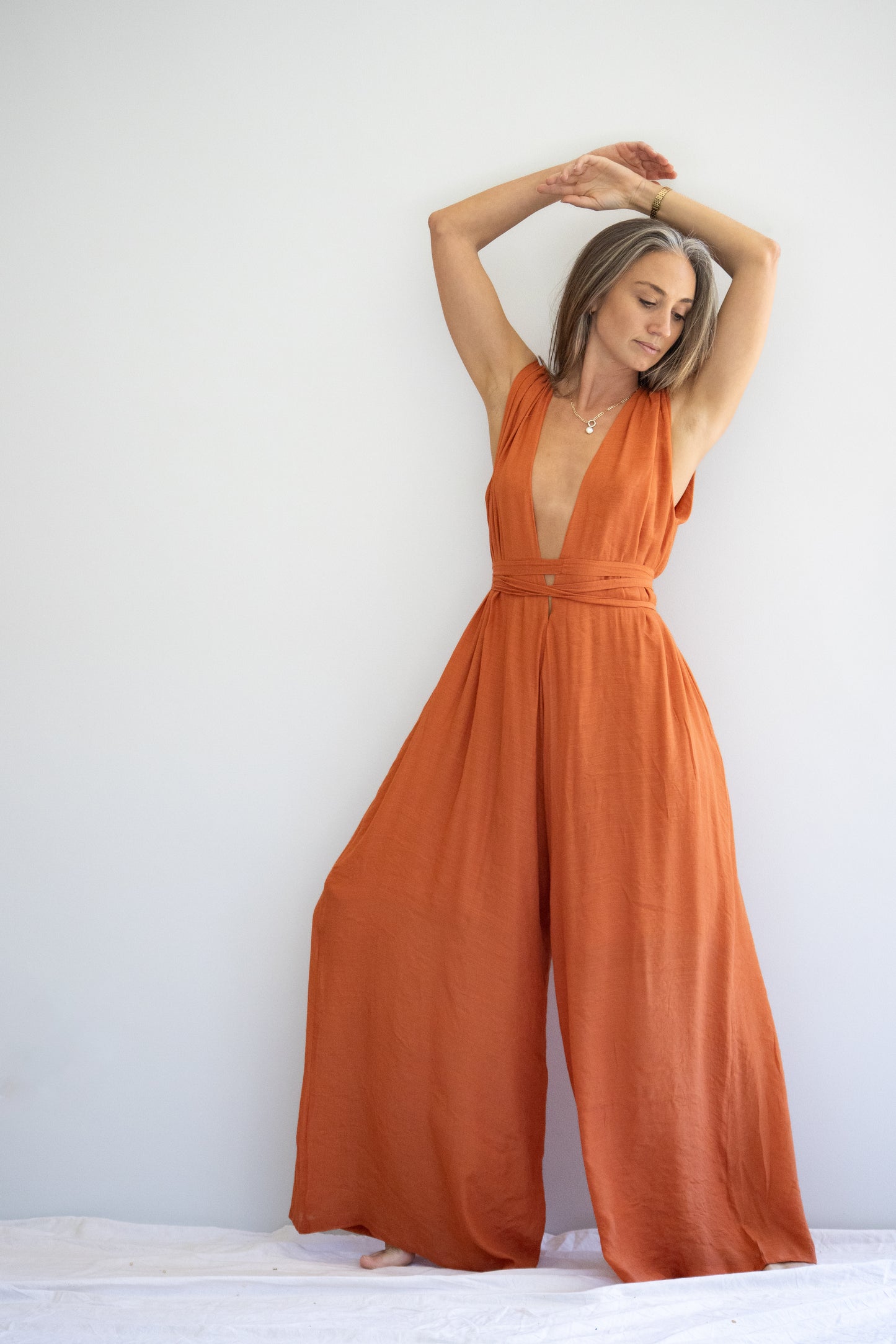 Aurelia Jumpsuit | Terracotta