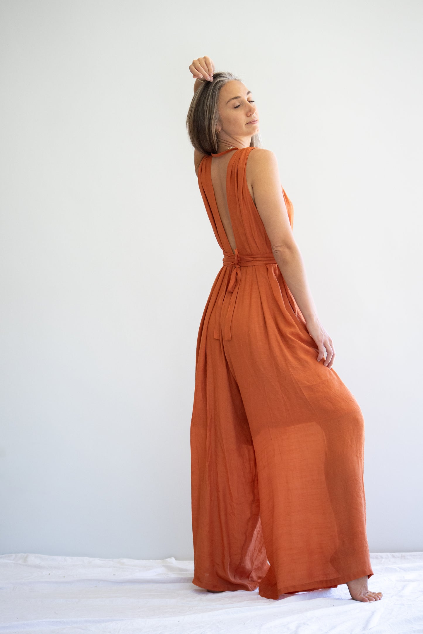 Aurelia Jumpsuit | Terracotta