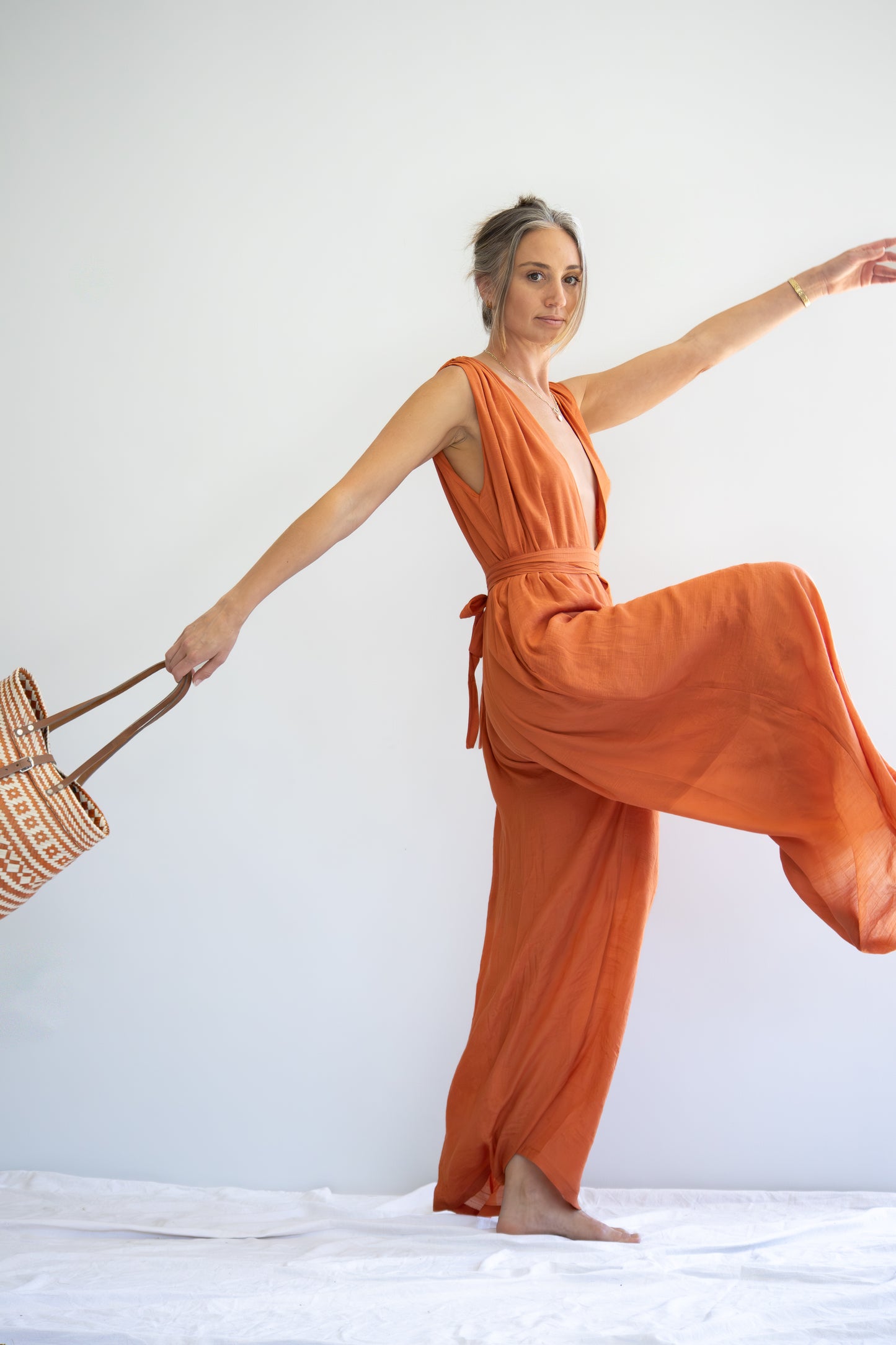 Aurelia Jumpsuit | Terracotta
