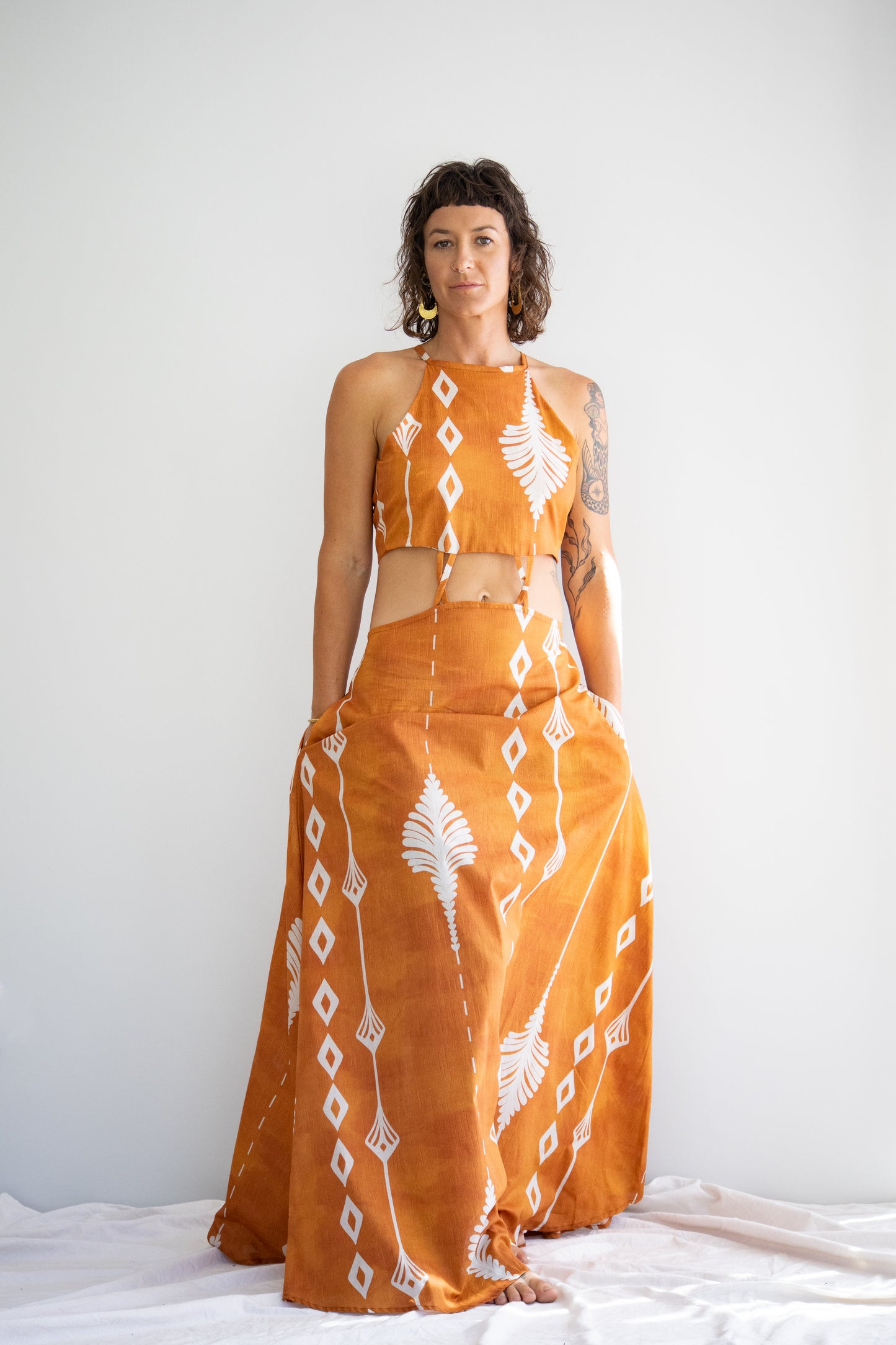 Desert Flame Dress | Terracotta Fans