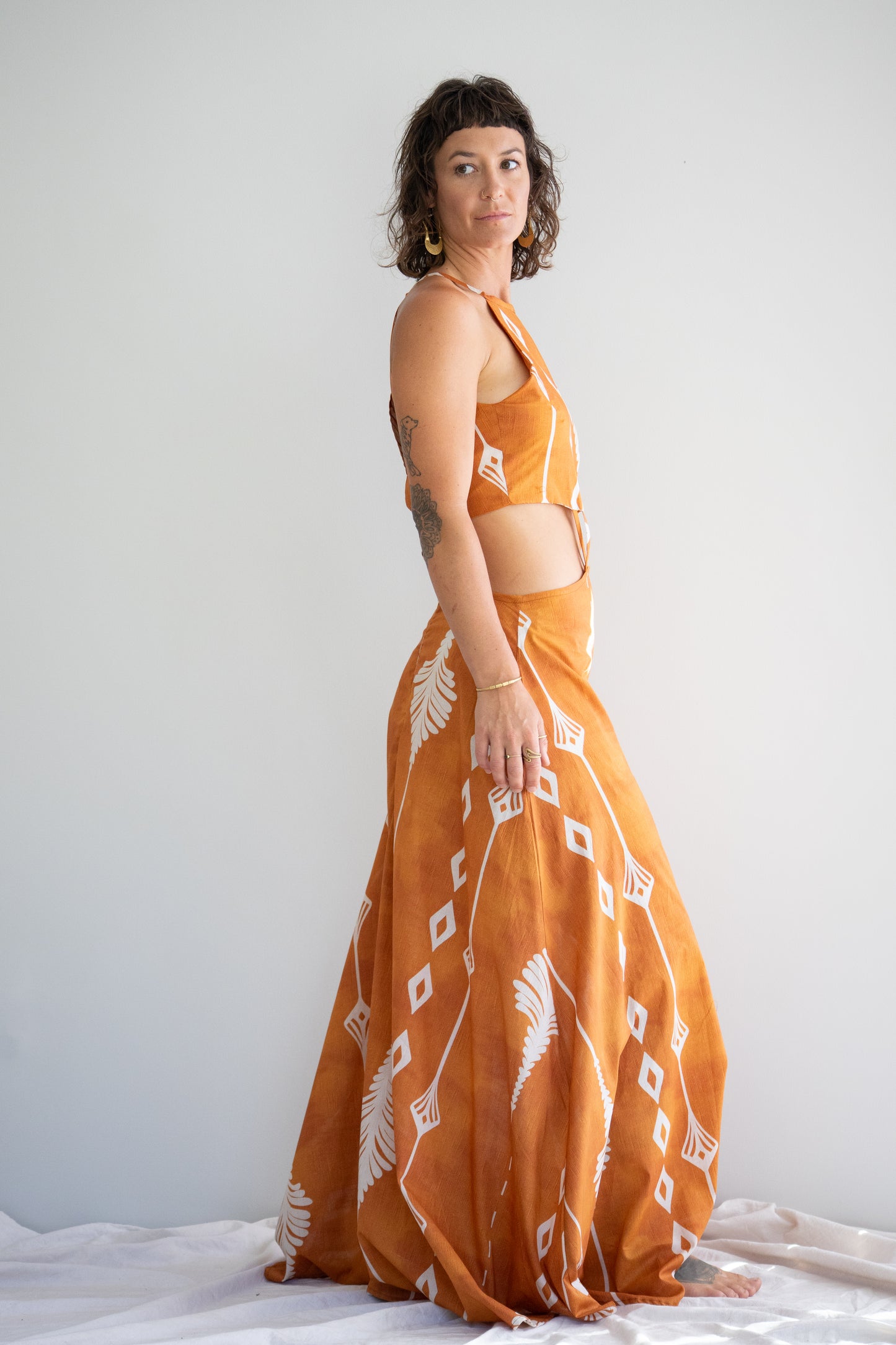 Desert Flame Dress | Terracotta Fans