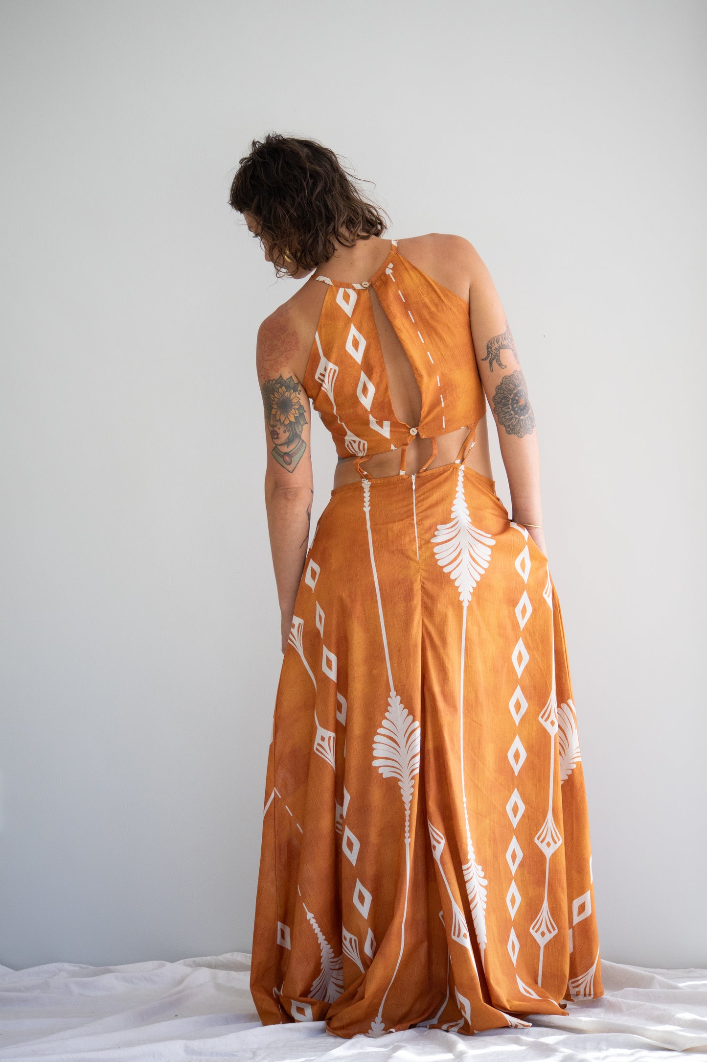 Desert Flame Dress | Terracotta Fans