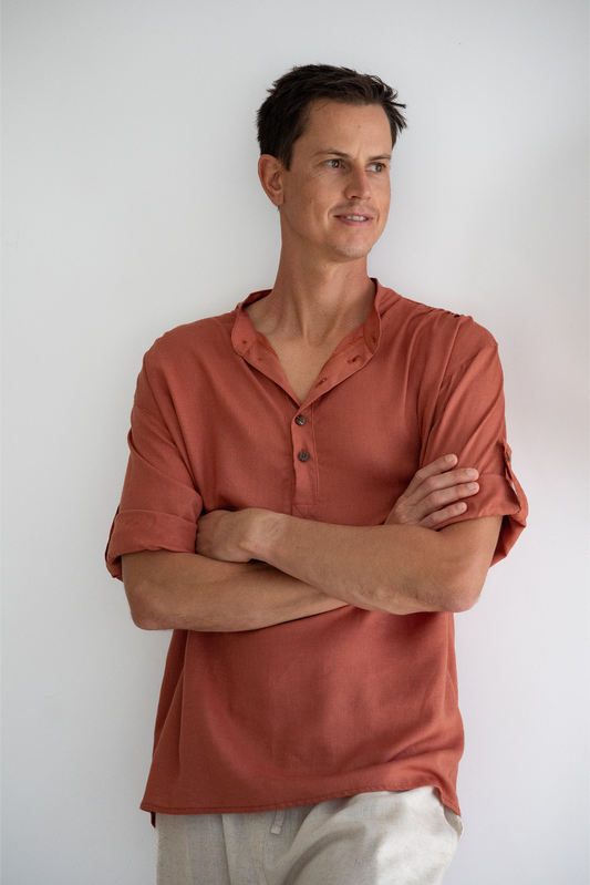 Voyager Linen Shirt | Flame