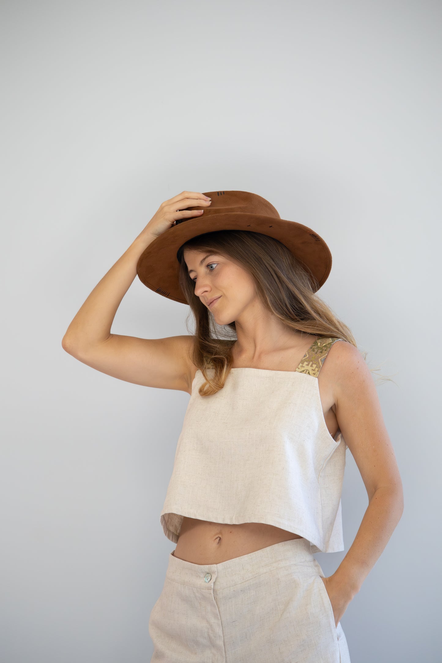 Sahara Weave Crop | Ivory Sand