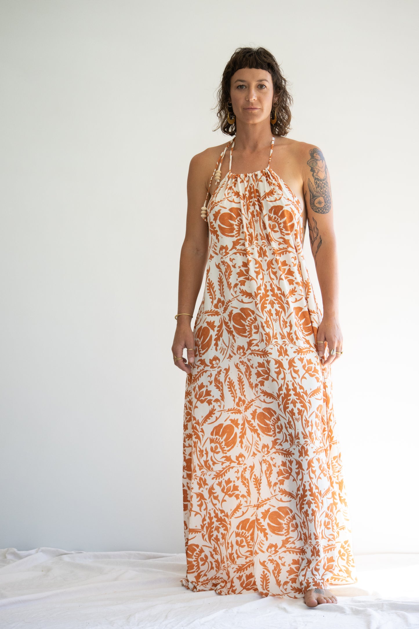 Sienna Drawstring Dress | Marula Glow