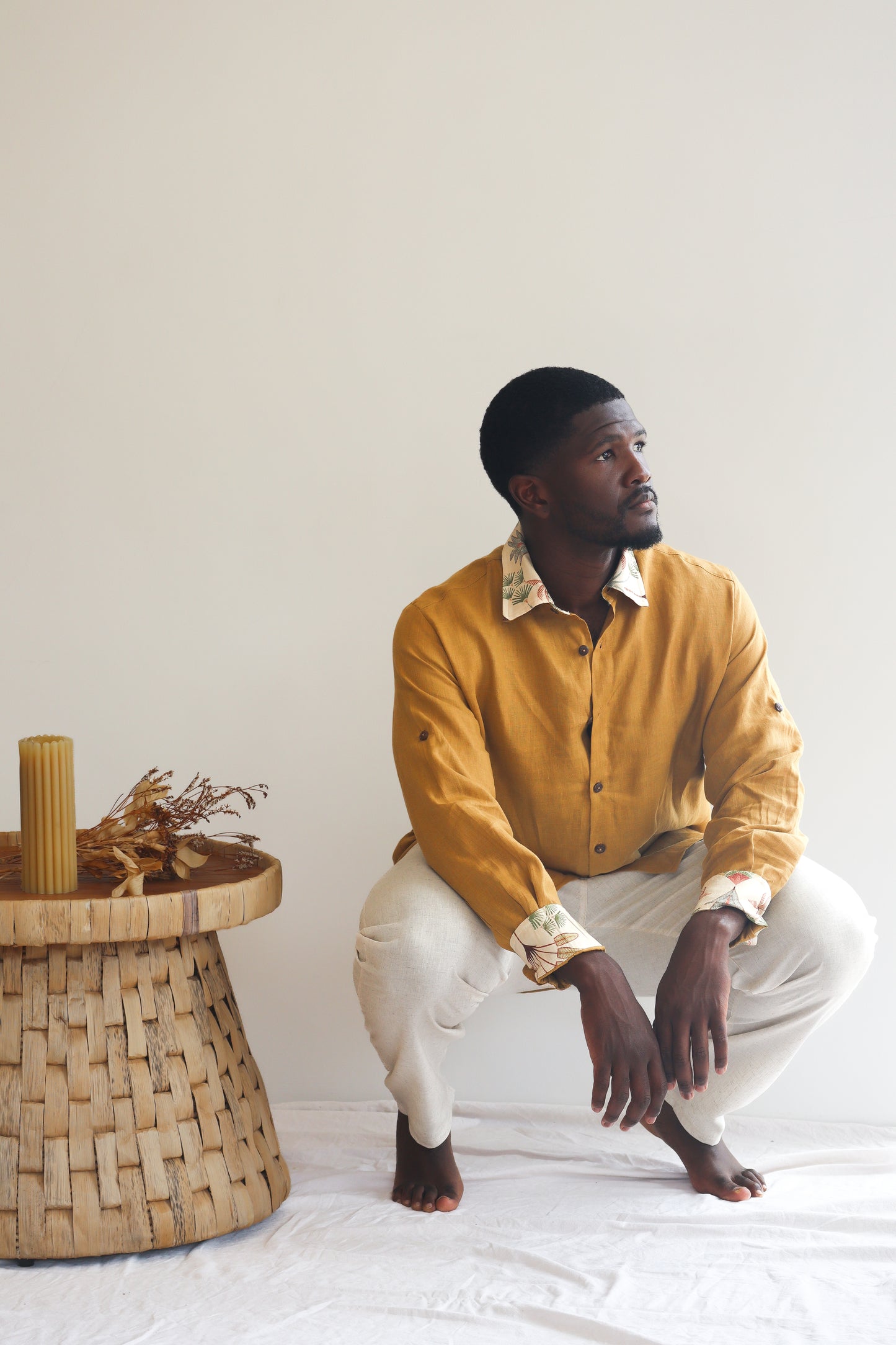 Nomad Linen Trousers | Oatmeal