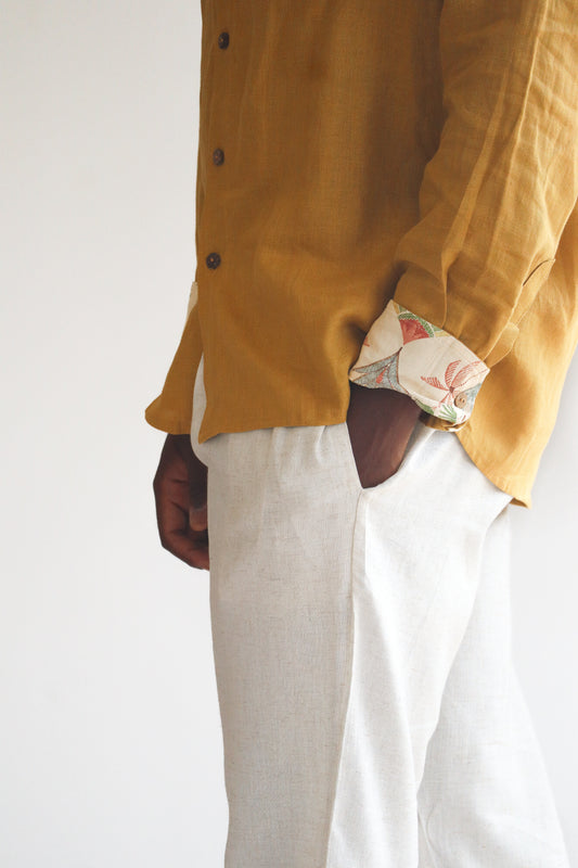 Nomad Linen Trousers | Oatmeal