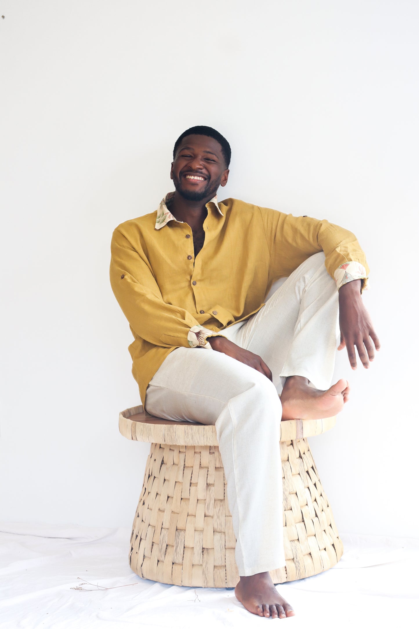 Nomad Linen Trousers | Oatmeal