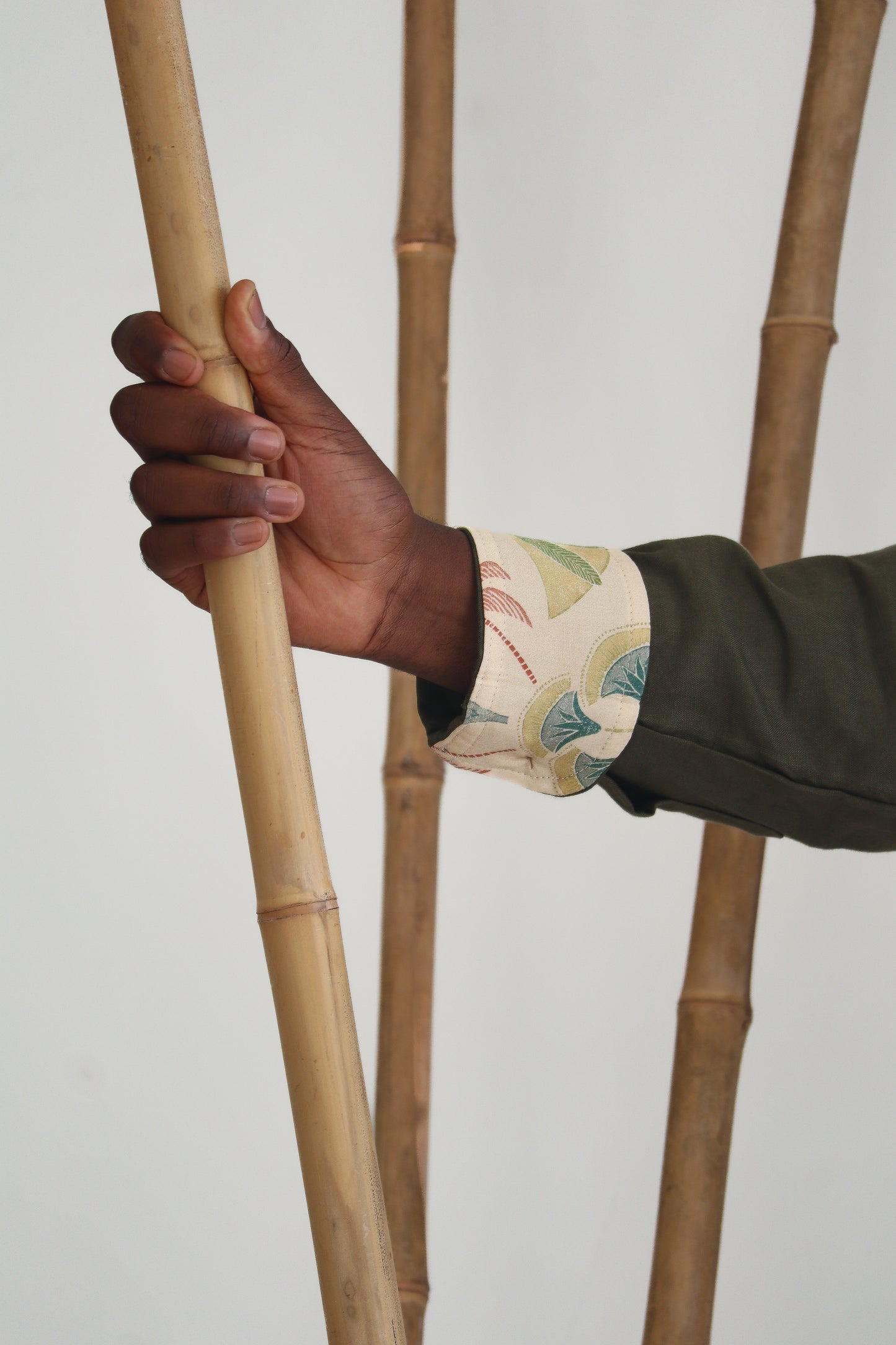 Signature Long Sleeve Shirt | Tribal Tropics | Olive