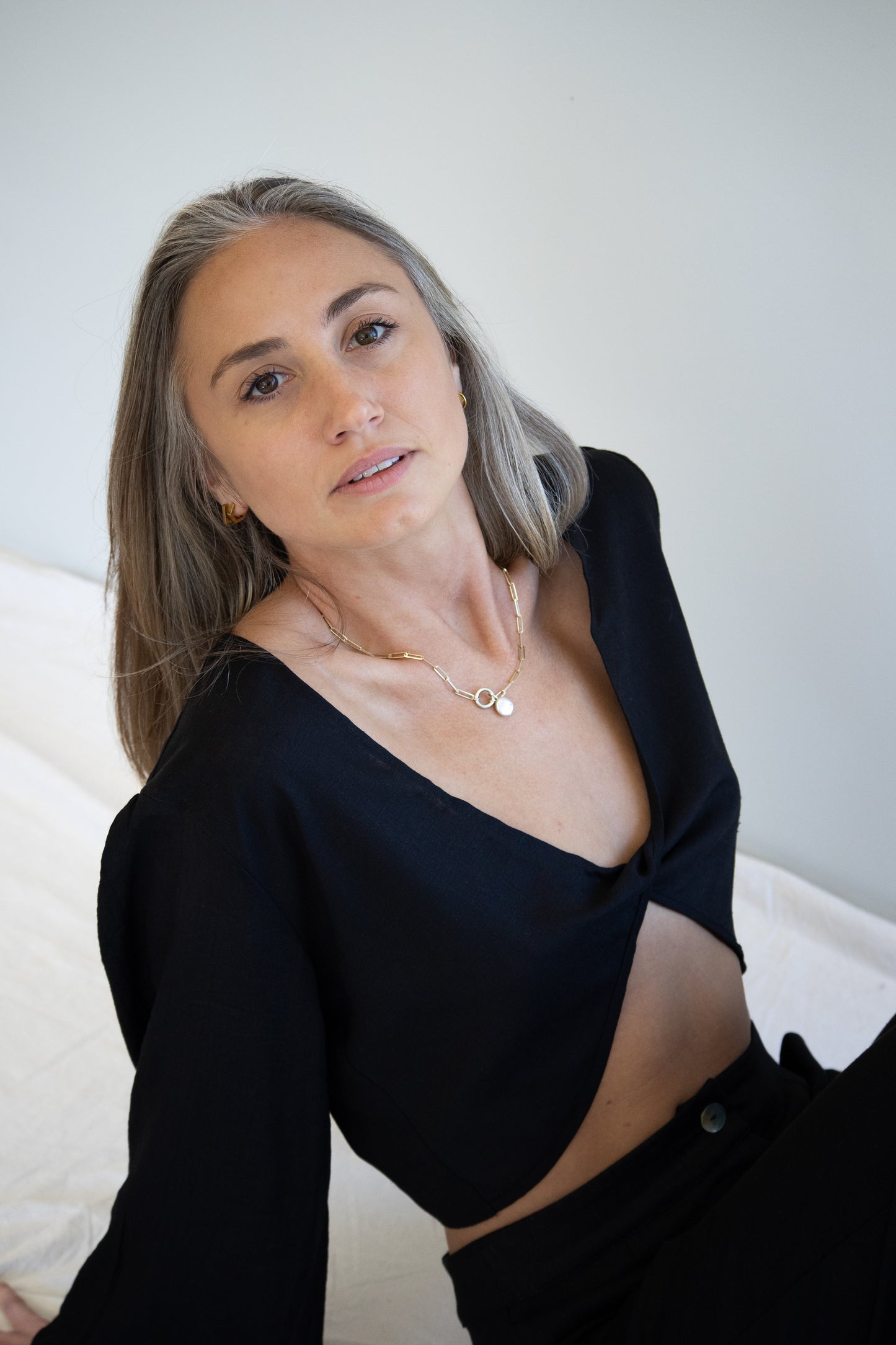 Twilight Twist Top | Charcoal