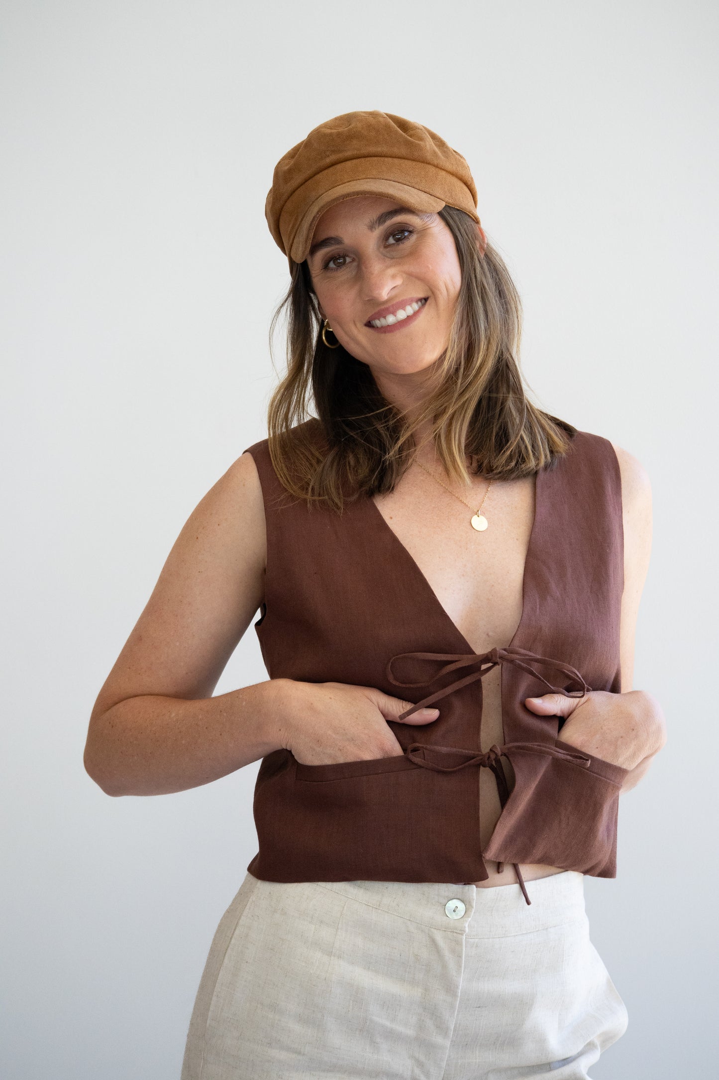 Whispering Tie Waistcoat | Baobab Brown