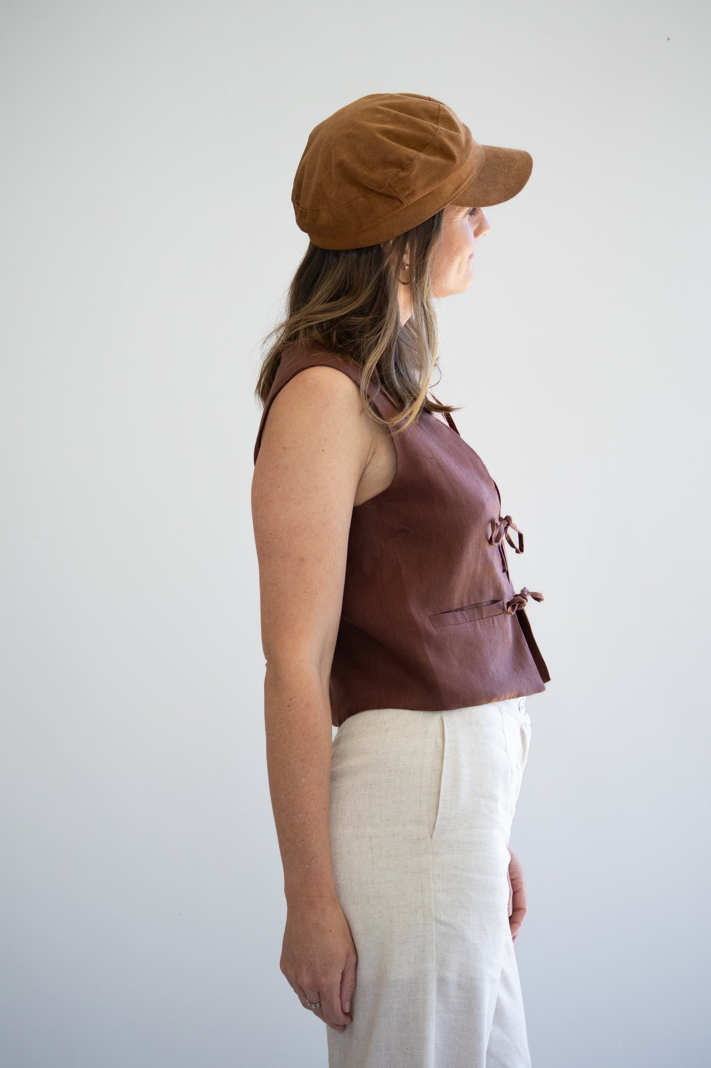 Whispering Tie Waistcoat | Baobab Brown