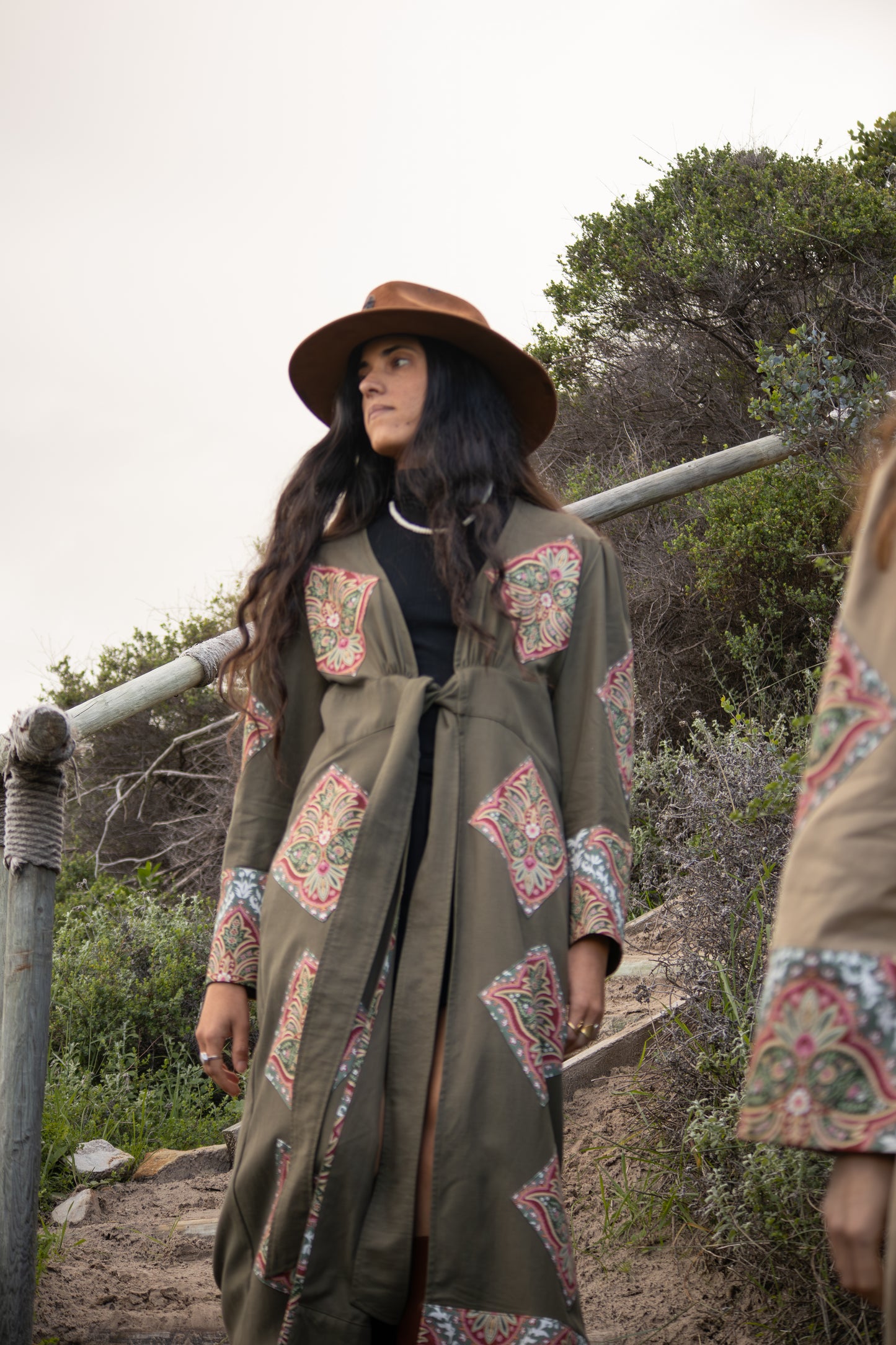 Desert Spice Winter Kimono | Olive